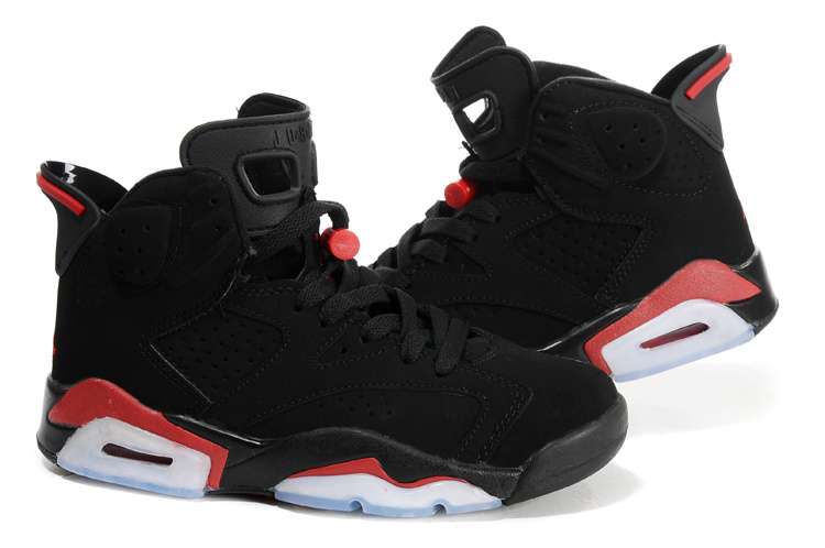 Hot Deal Womens Air Jordan 6 (VI) Retro Black Varsity Red Originals